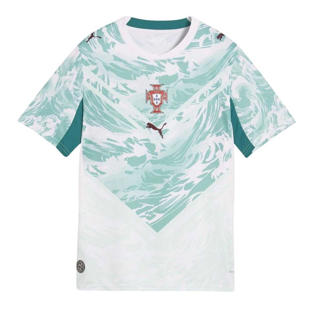 Puma Childrens/Kids World Cup 2026 Portugal FC Away Shirt / White/Green